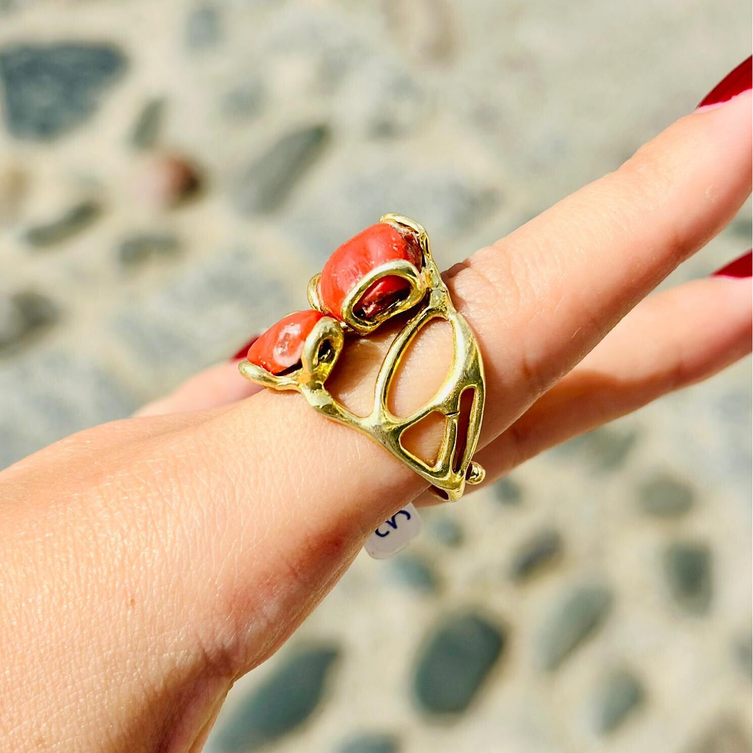 Anillo Doble Coral
