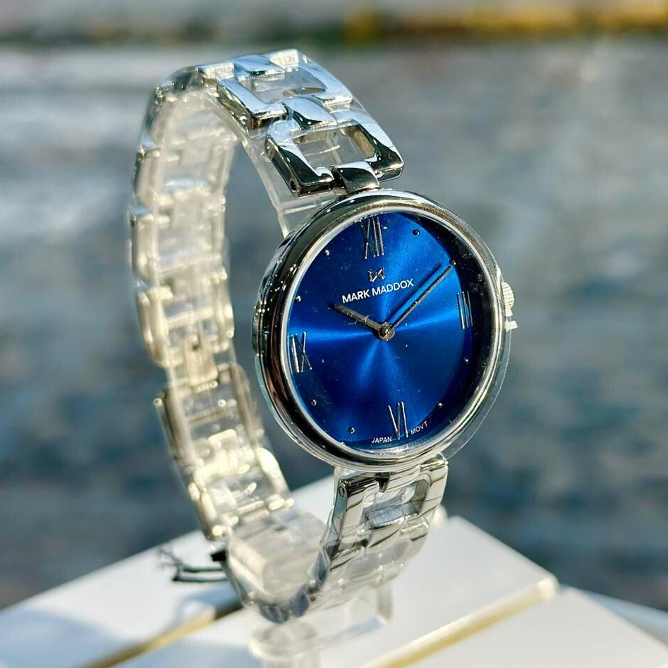 Reloj caja de acero,brazalete de acero,movimiento cuarzo