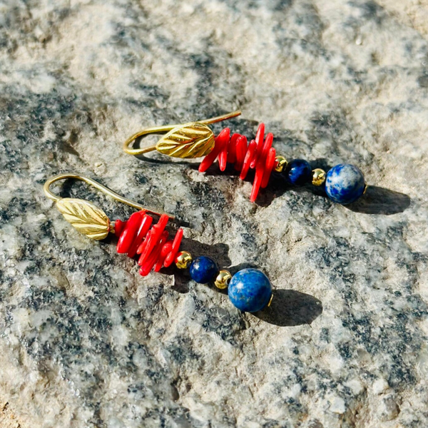 Pendientes lapizlazuli
