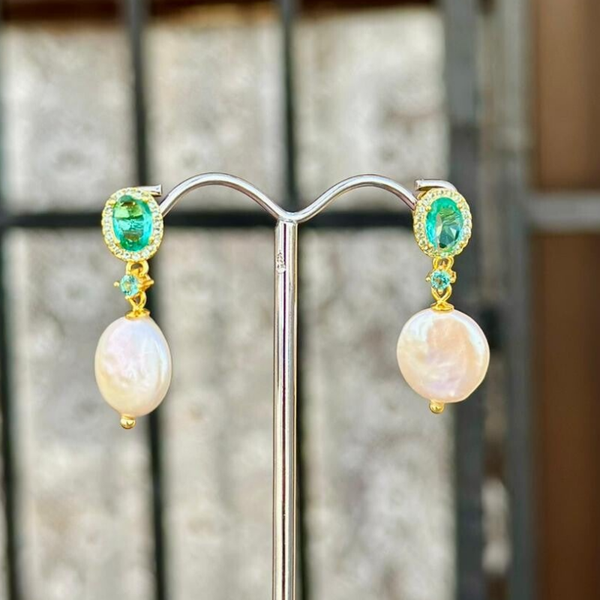 Pendientes Joya Perla