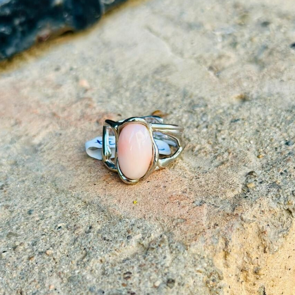 Anillo Coral Piel de Ángel