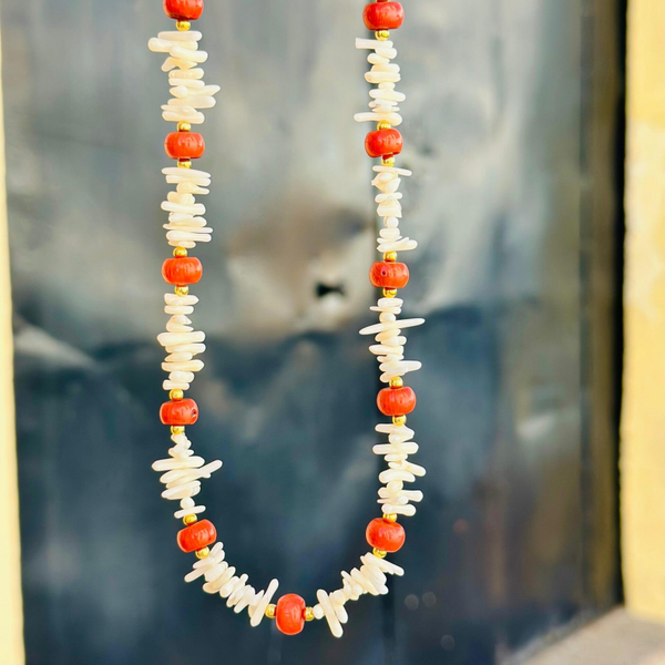 Collar Coral Blanco