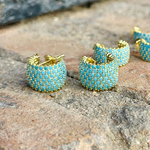Argollas Turquesa L