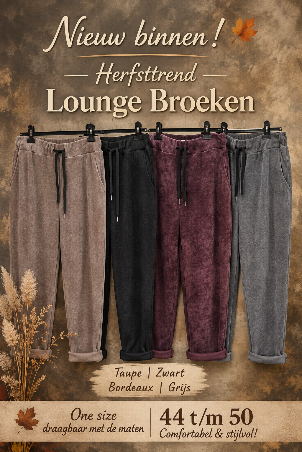 🍁 Nieuw binnen: De ultieme herfst loungebroek