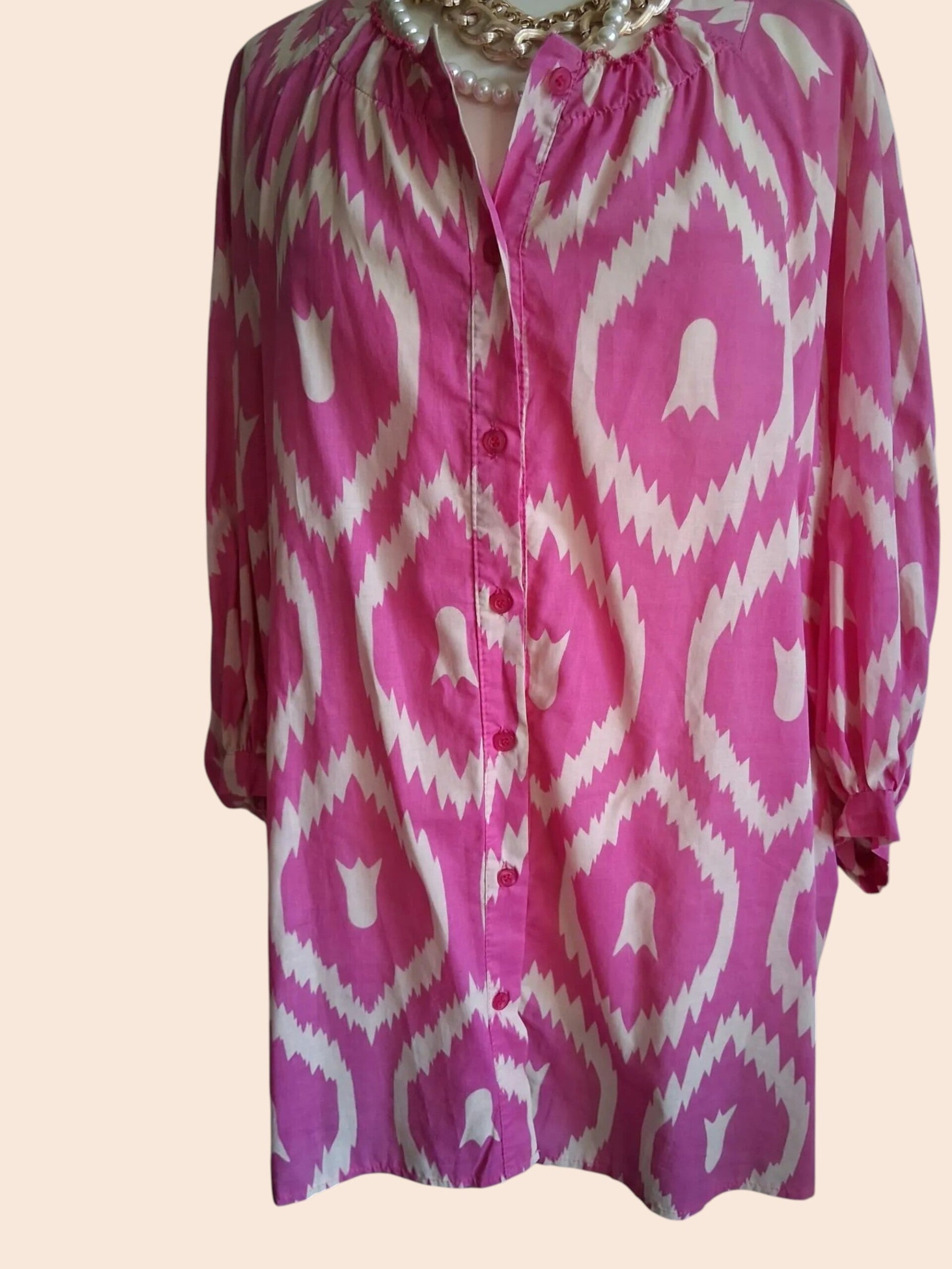 Geweldige pre-loved tuniek-blouse van het trendy boetiekmerk Adilynn!