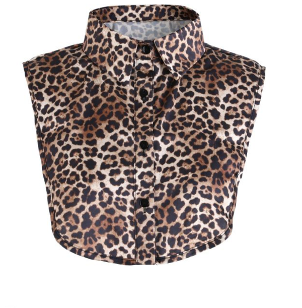 Leopard kraagje 100% Katoen