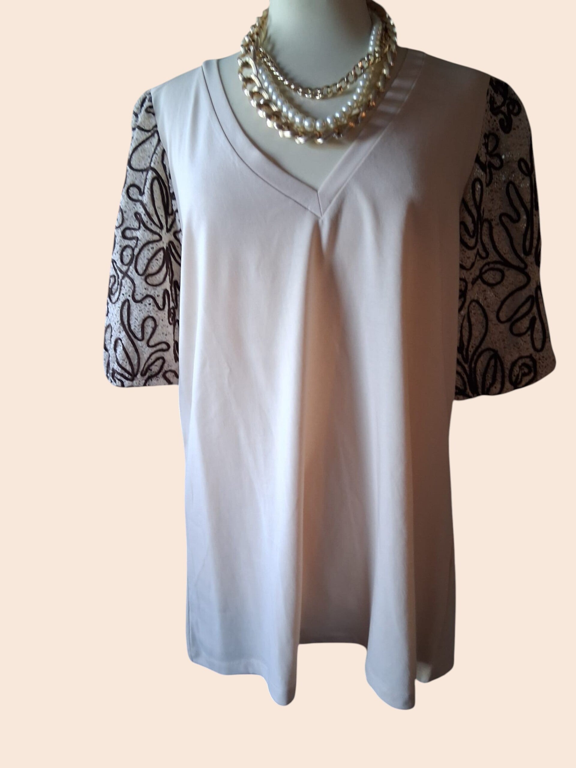 MS Mode top met V-hals