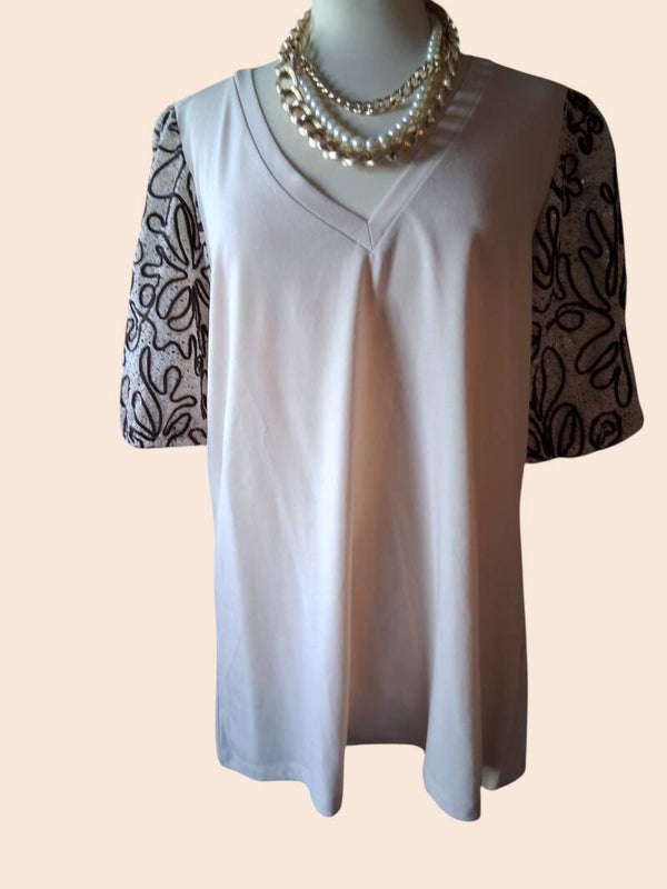 MS Mode top met V-hals
