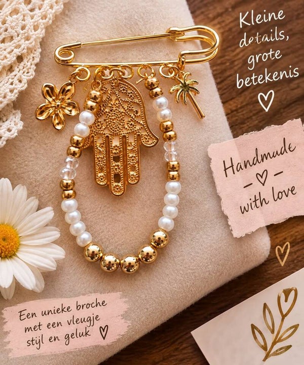 ✨ Een broche met een vleugje geluk & stijl! ✨