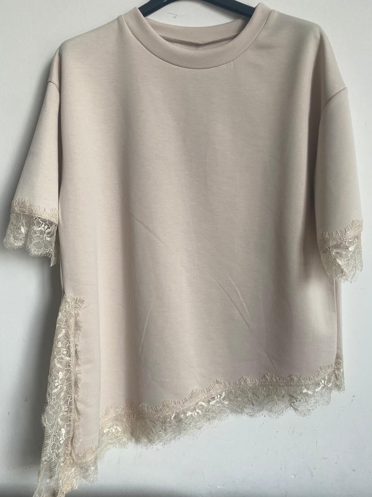 creme t-shirt kant