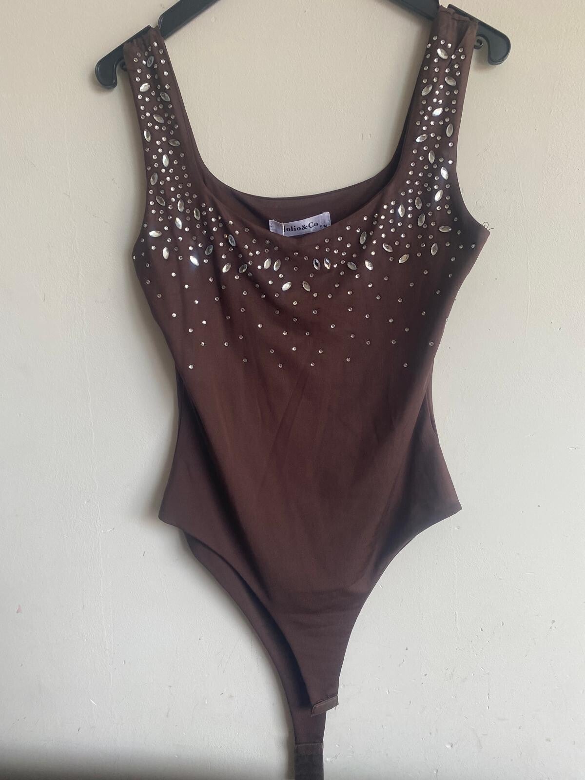 bruine body met glitters