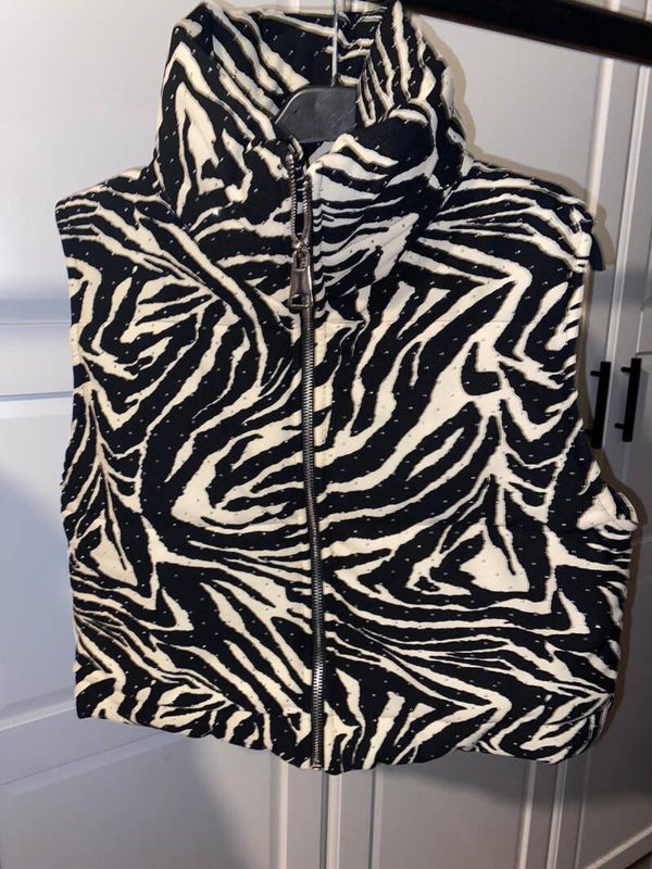 bodywarmer zebra met strass