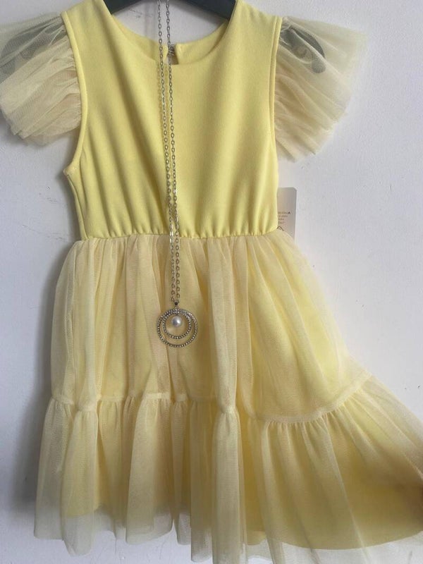 prinsessen jurk geel