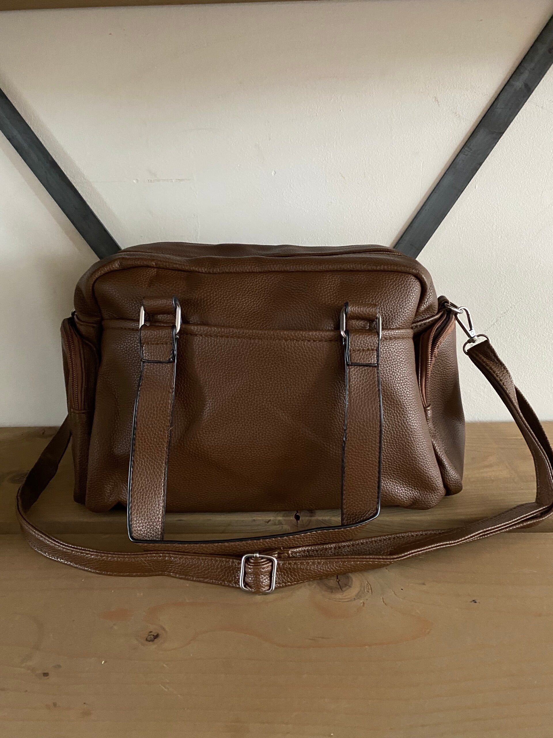 Klassiek schoudertas bruin