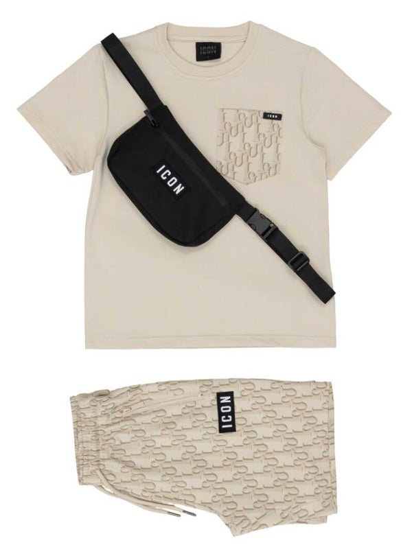 3 delige icon set creme
