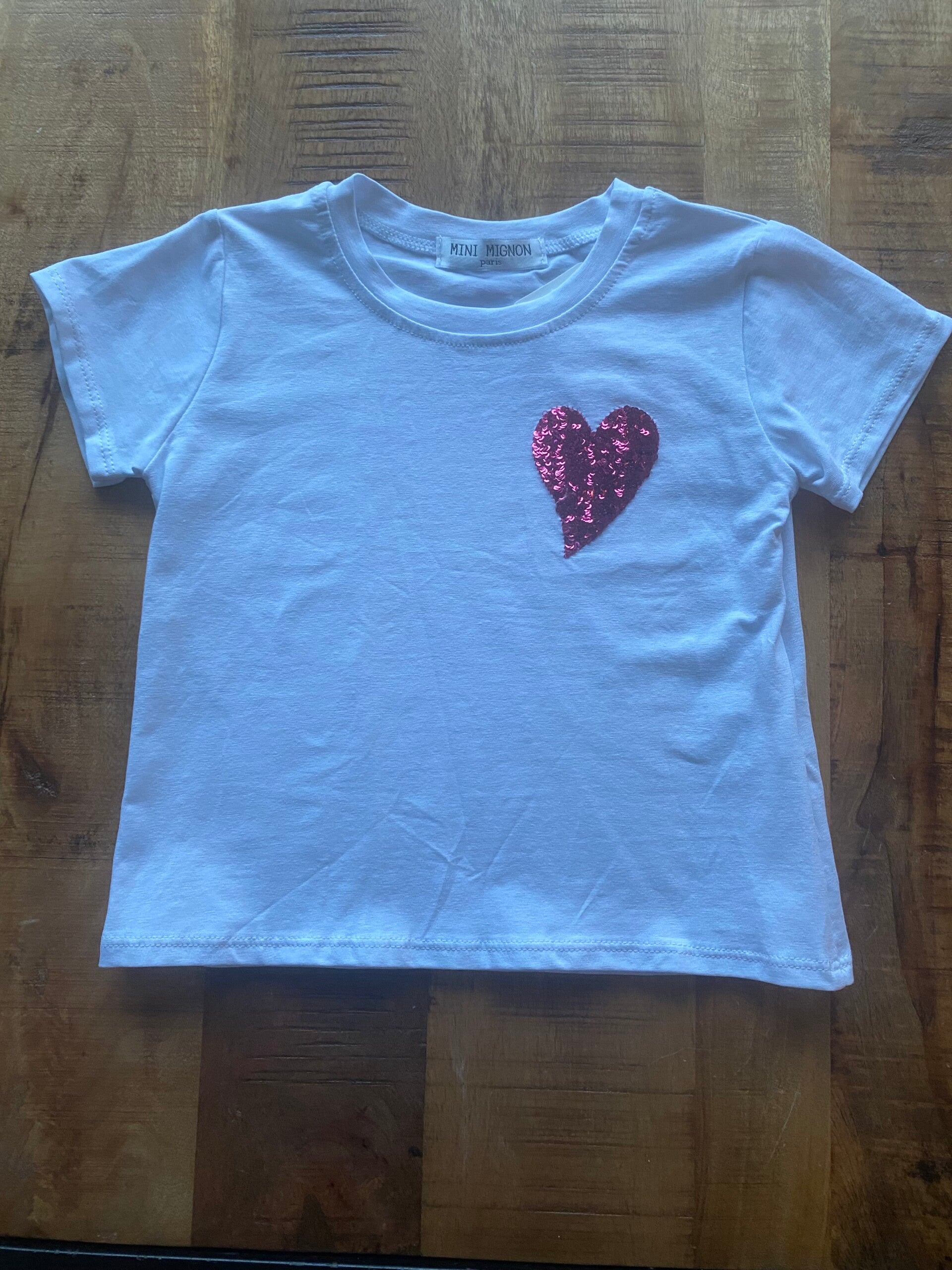 Tshirt roze hart
