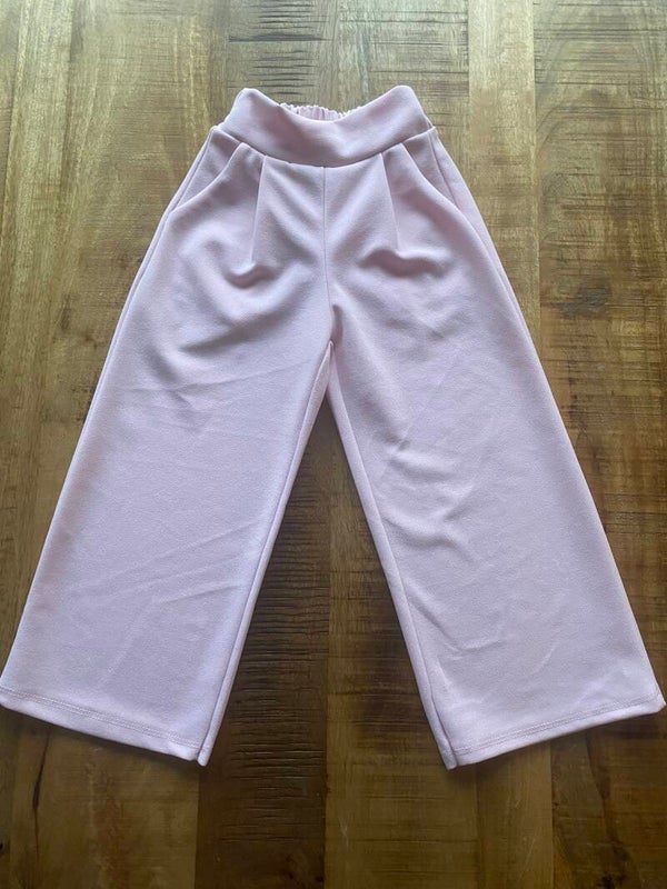 Roze luchtige broek