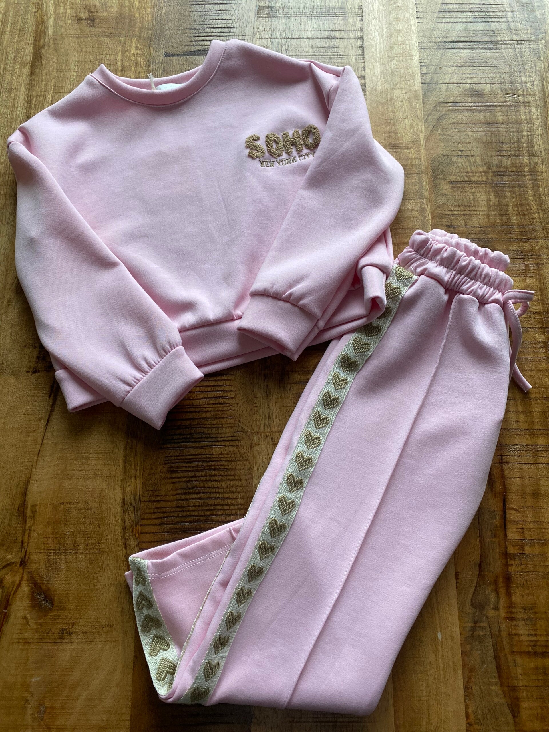Roze pak gouden hart SoHo