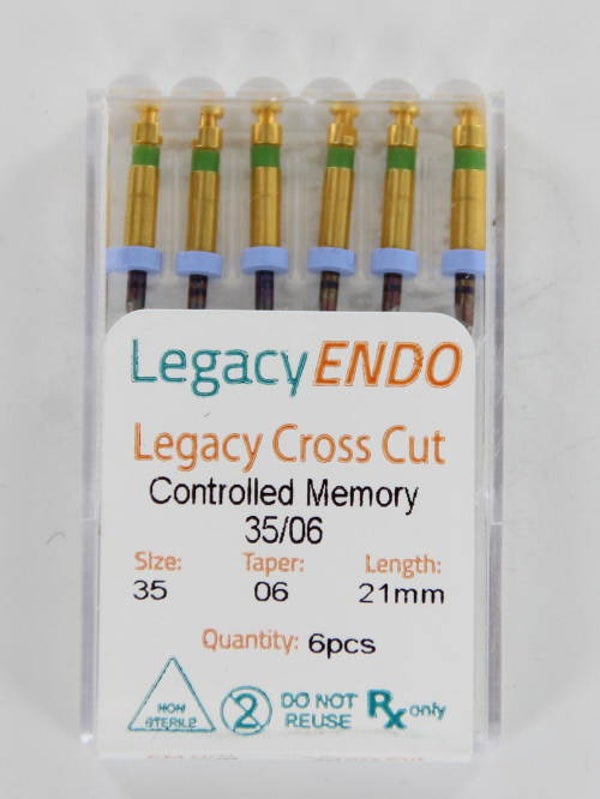 103865 LEGACY ENDO CROSS CUT 21mm .06 NR. 35 GROEN (6st)