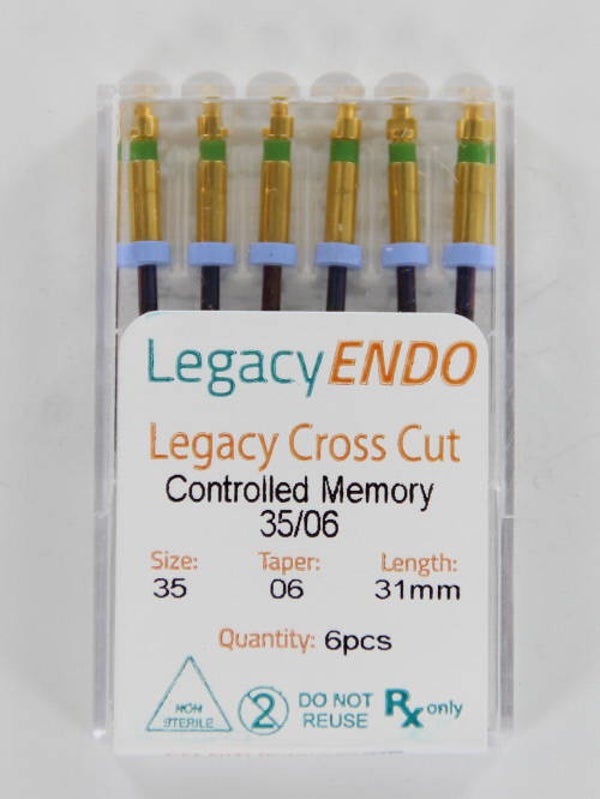 103873 LEGACY ENDO CROSS CUT 31mm .06 NR. 35 GROEN (6st)