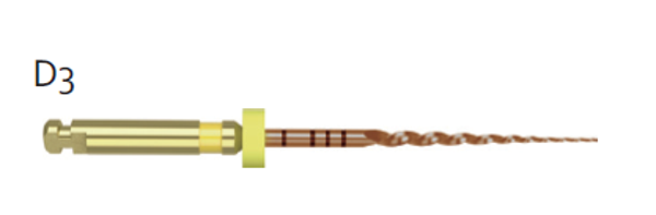 103938 DIADENT DIA-X FILE D3 FINISHING FILE 25mm GEEL F1 (4st)