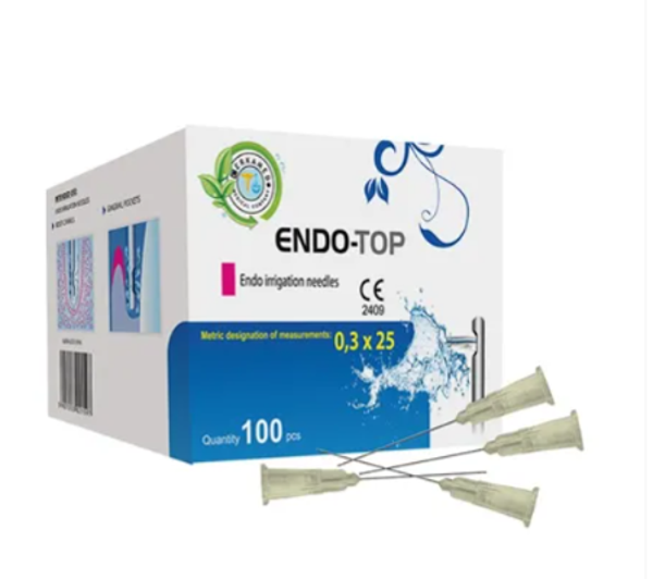 053277 CERKAMED ENDO TOP SPOELNAALDEN 30G SIDE VENT 0,3x25mm BLAUW (100st)