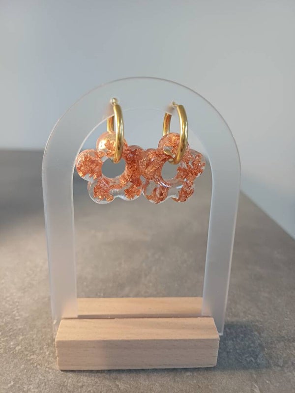 Feuilles d'or cuivré