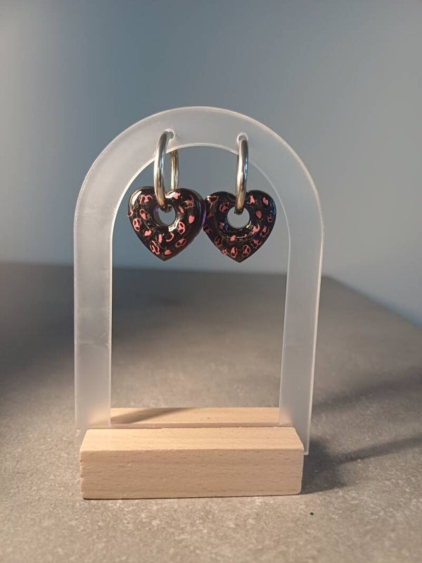 Noires léopard rose