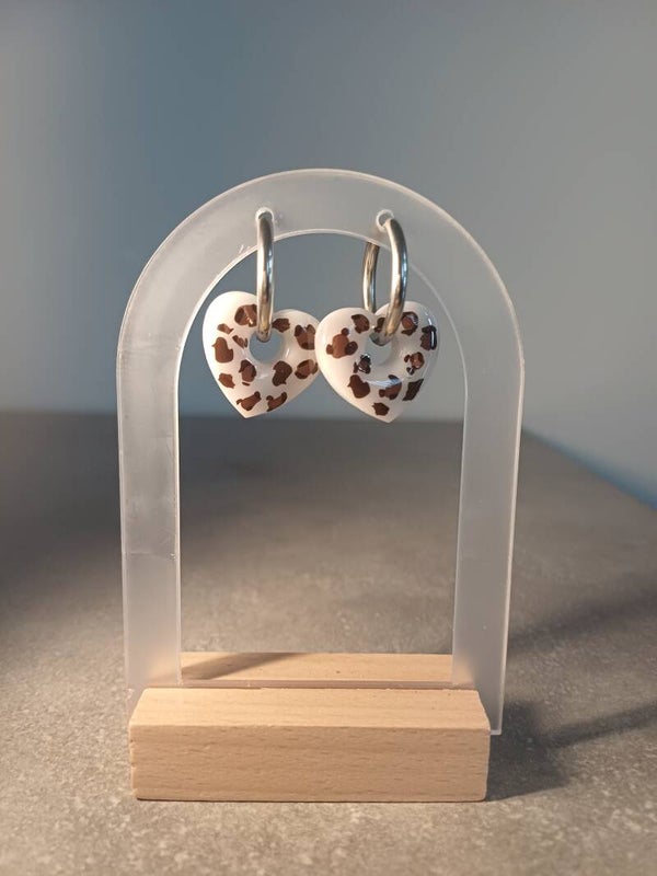 Blanc léopard marron