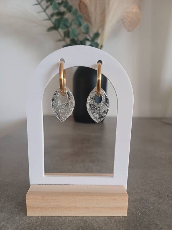 Paillettes argentées