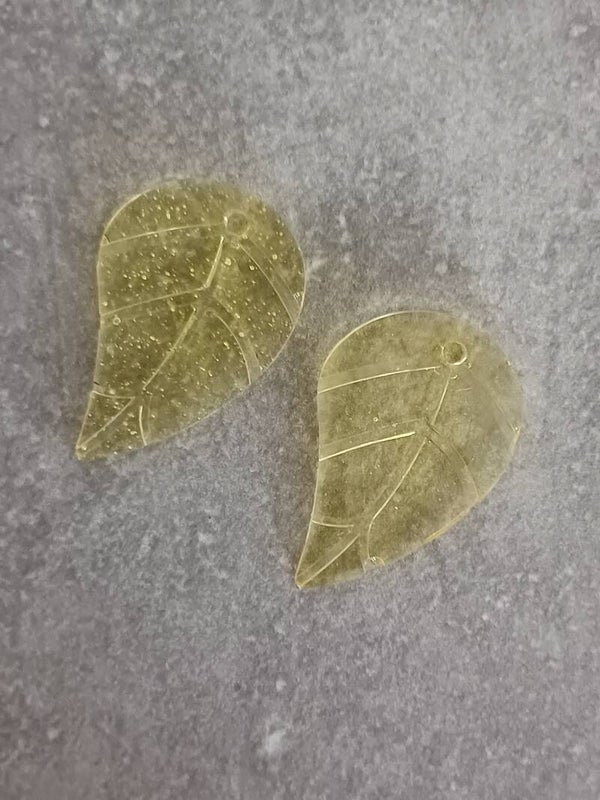 Feuilles jaunes citron