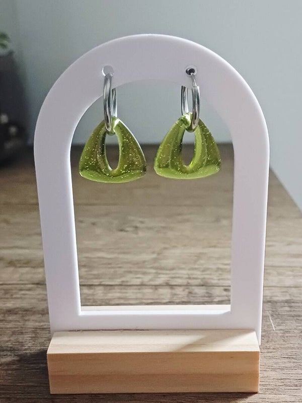 Triangles verts transparent