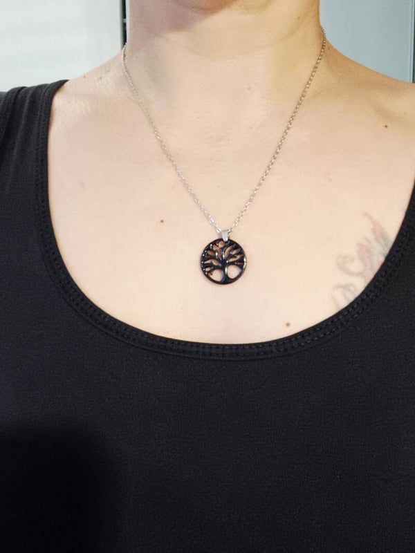 Collier arbre de vie noir