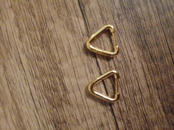 Créoles triangles 1,4cm