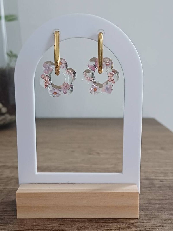 Minis fleurs transparentes avec fleurs