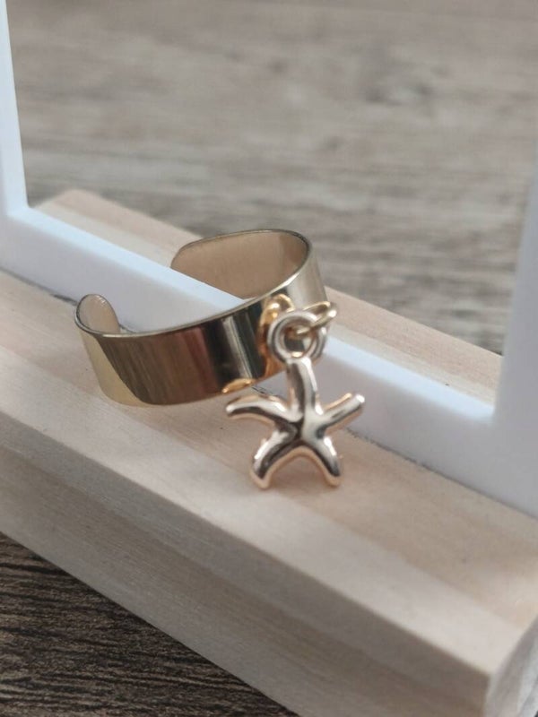 Bague dorée étoile
