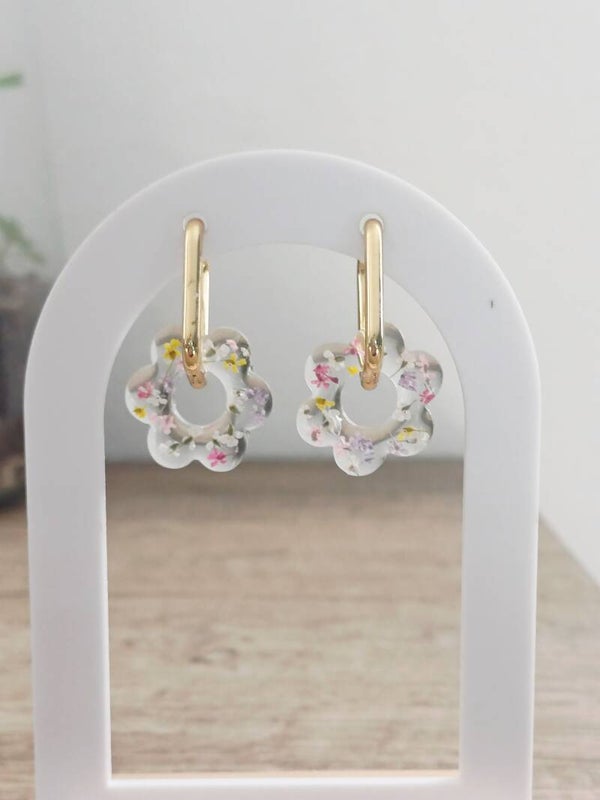 Minis fleurs avec fleurs séchées multicolores