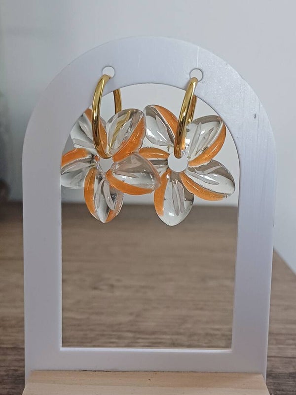 Grandes hibiscus avec pétales de marguerite