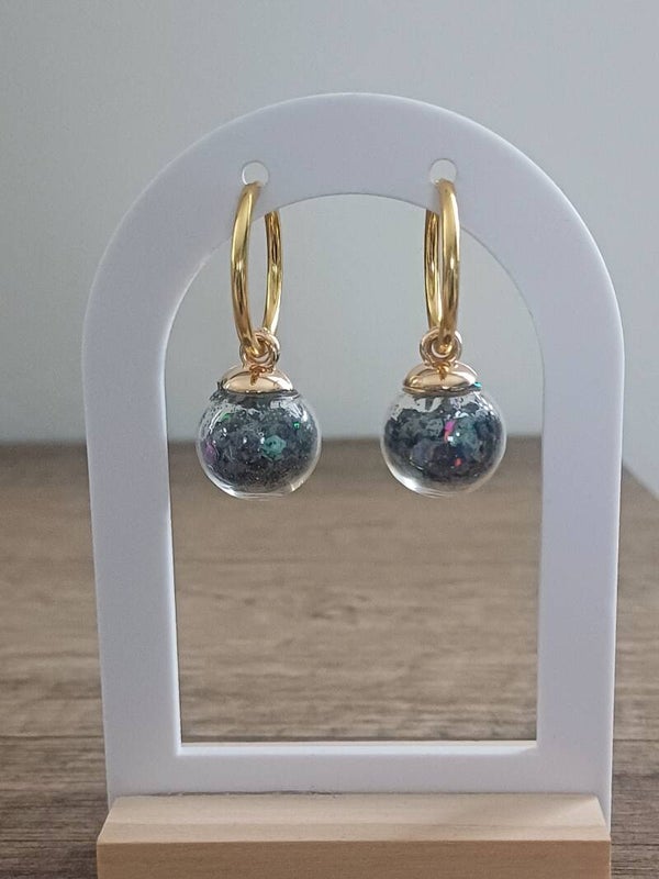 Ora dorée paillettes noires