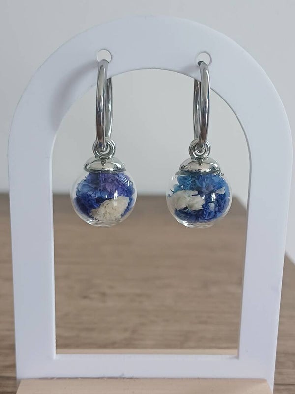 Ora argentée bleue et blanche