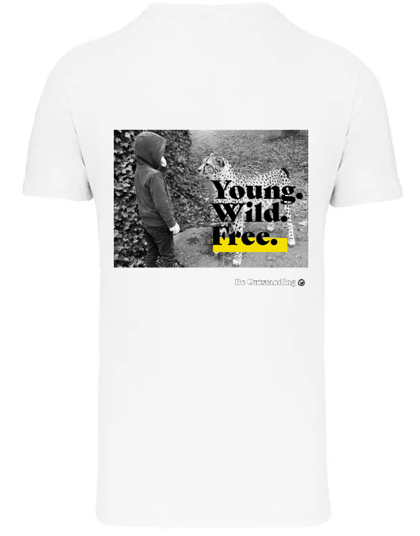 Kinder t-shirt bio katoen – Young wild free