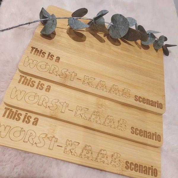 Snijplank worst-kaas