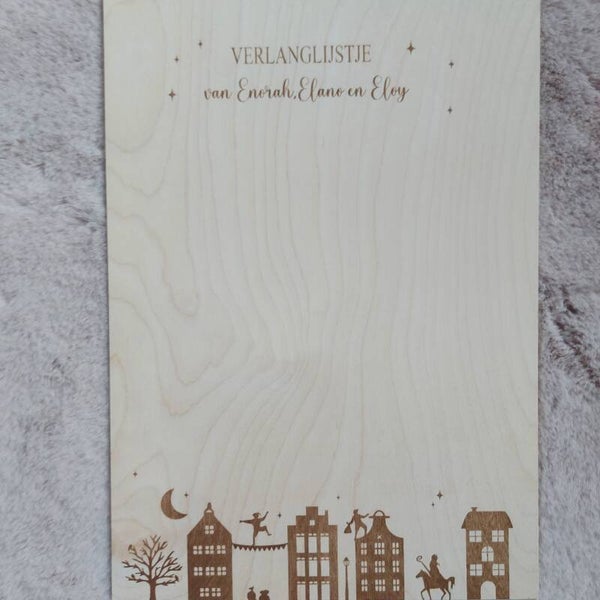 Verlanglijstje voor de Sint