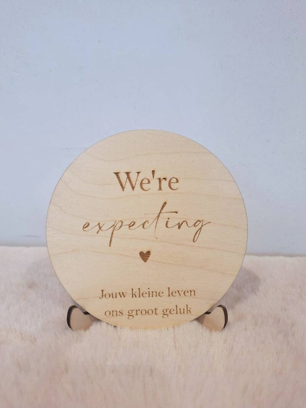 Houte schijf zwanger