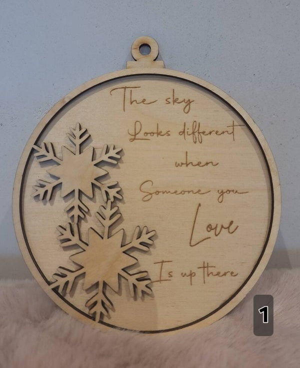 Grote kerstbal met tekst