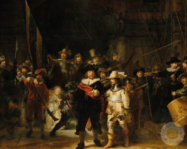 Rembrandt van Rijn - De Nachtwacht schilderij
