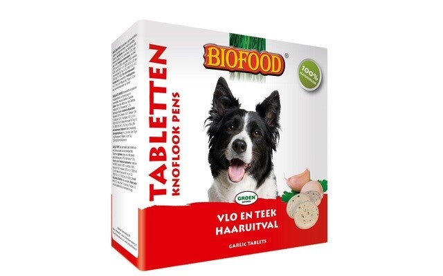Biofood Knoflook Pens Tabletten - Natuurlijke Afweer van vlooien voor de Hond