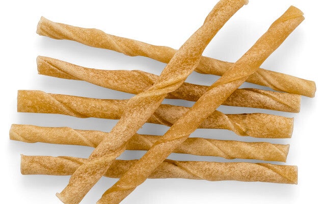 Gedroogde staafjes 7–8 mm – Natuurlijke, eiwitrijke hondensnacks (20 stuks)