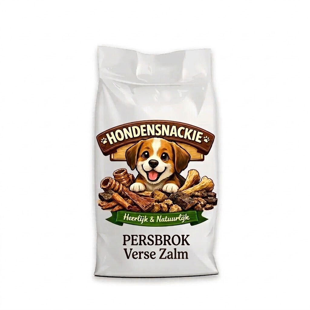 Hondensnackie Persbrok Verse Zalm 15 kilo – Graanvrij hondenvoer met zalm