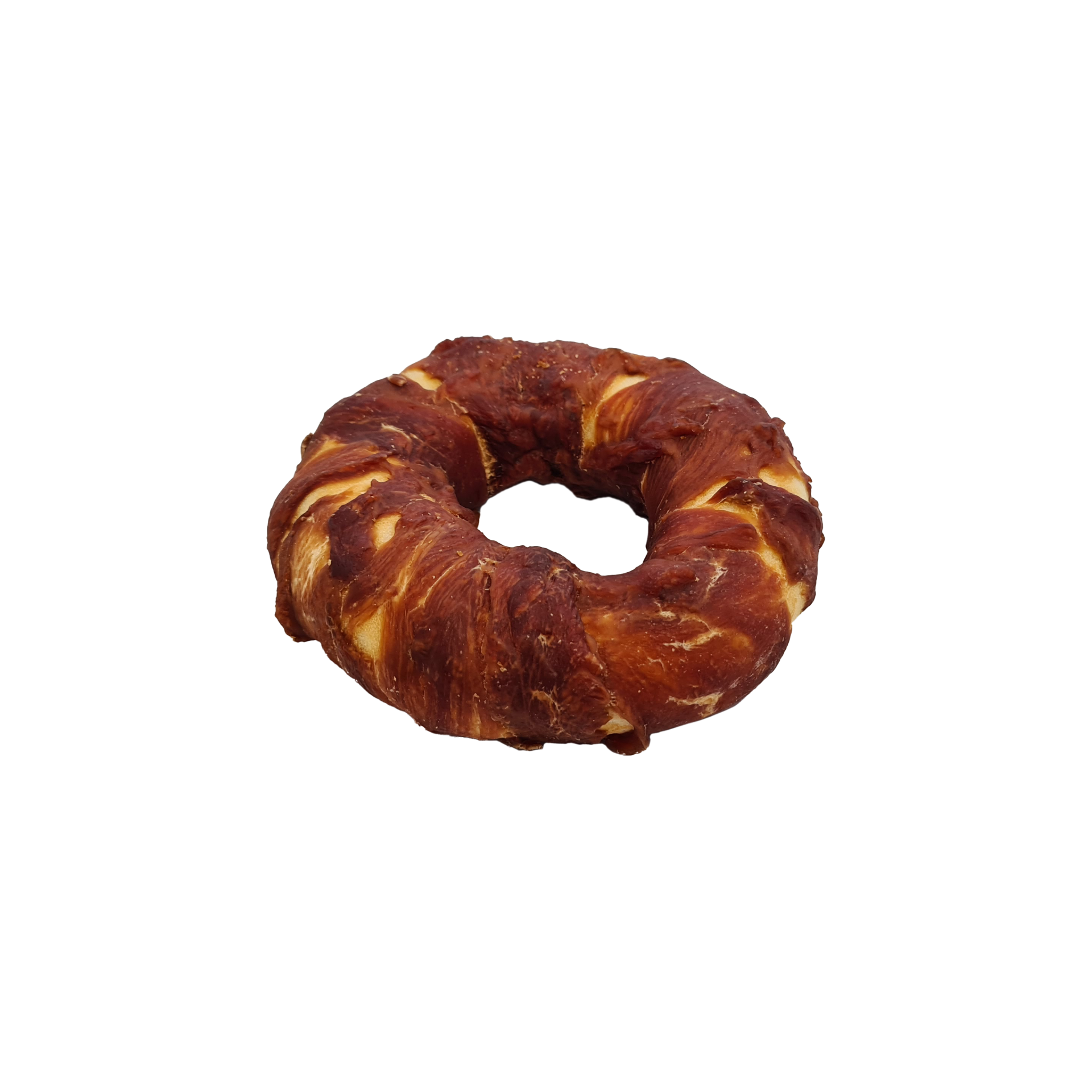 Hondensnackie Rawhide Donut Eend XS 50 gram 20 stuks 1 Kilo Natuurlijke Kauwsnack voor Honden